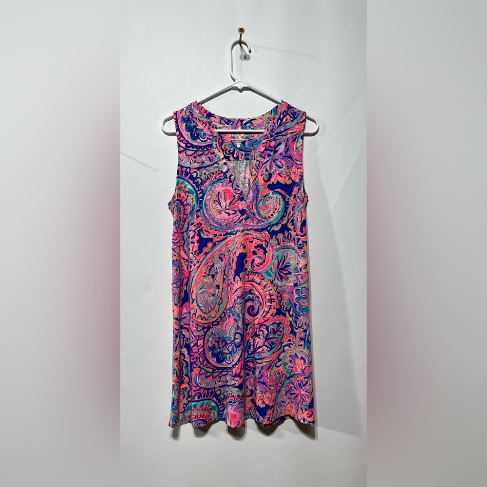 Lilly Pulitzer DEV Sleeveless Dress features the Drop Me‎ A Lime Size Small
